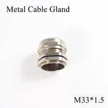 1 шт./лот M33 металлическое уплотнение кабеля IP68 Водонепроницаемый никель Латунный разъем желез для 15-22 мм Электрический провод M33* 1,5 медные скобы