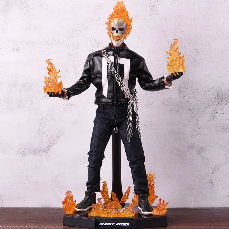 Marvel Ghost Rider TMS 005 фигурка горячие игрушки агенты Щ. И. Т. Д. ПВХ Коллекционная модель игрушки светодиодный светильник