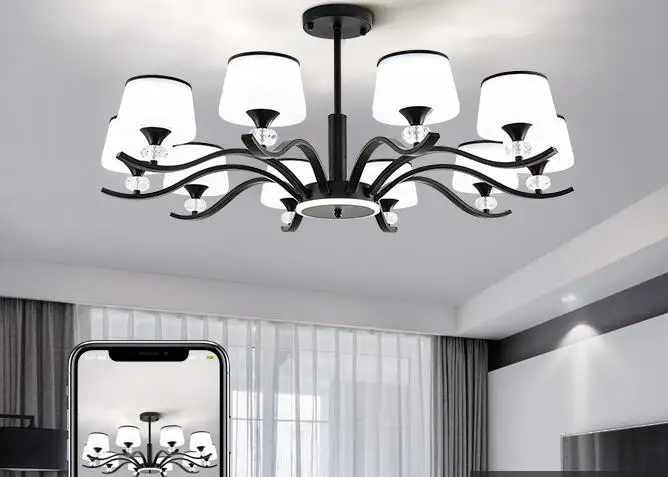 

Scandinavian chandelier living room postmodern dining room bedroom lamps atmosphere simple creative household light luxury dustp