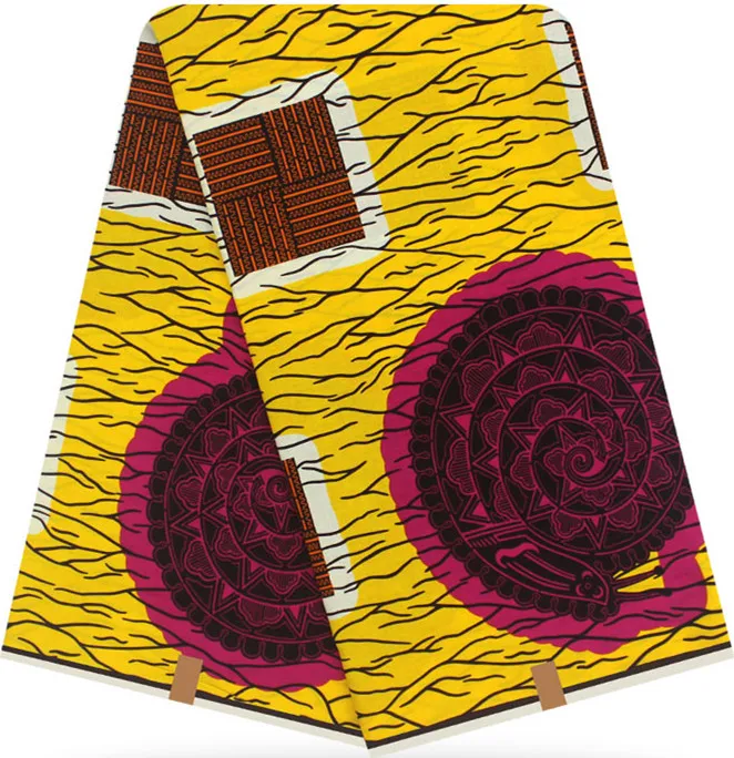 african fabric african wax prints fabric for patchwork real wax high quality 6yards cotton fabric ankara fabric for dress HH-D3 - Цвет: 2