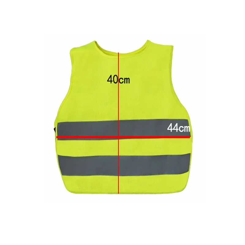 Cartoon Kids Reflective Safety Vest School Children Training Breathable Vest Adjustable Elastic Side