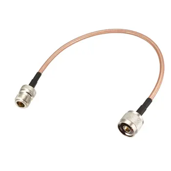 

uxcell 1 Pcs N Male to N Female Bulkhead RG400 RF Coaxial Coax Cable 0.3Meter/1Feet Bare Copper Inner Conductor