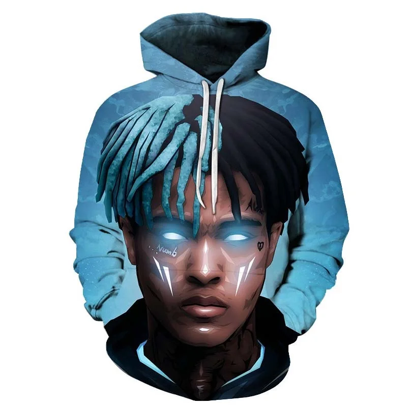 Хип-хоп XXXTentacion 3D толстовки мужские рок дизайн уличная Мужская Весенняя пуловер с
