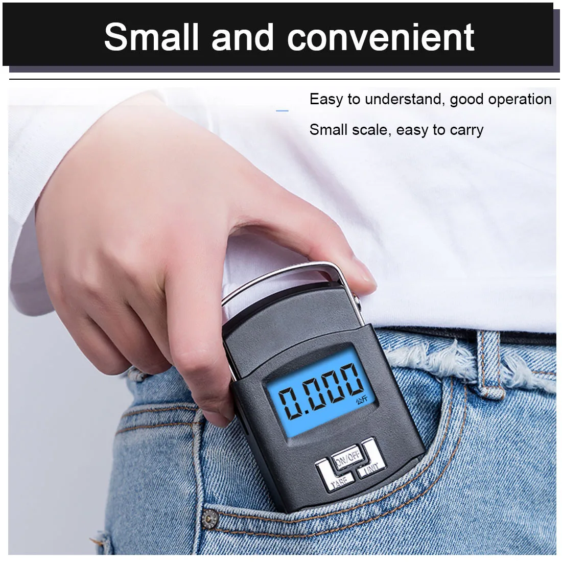 50 кг/110 электронный Портативный ЖК-дисплей цифровые весы двойную точность Чемодан Висячие весы, весы для крючок для путешествий