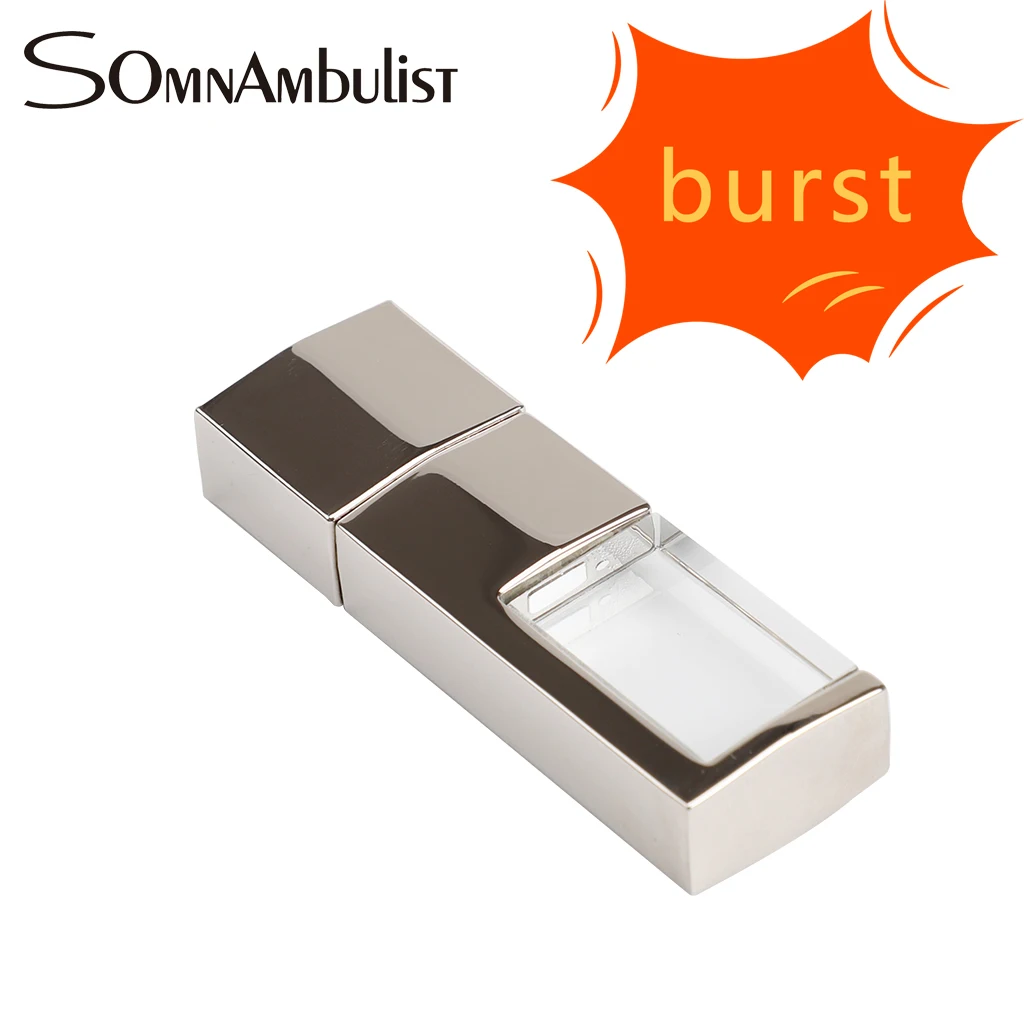 

VW Crystal + Metal USB Flash Drive Pendrive 4GB 8GB 16GB 32GB 64GB 128GB External Storage Memory Stick