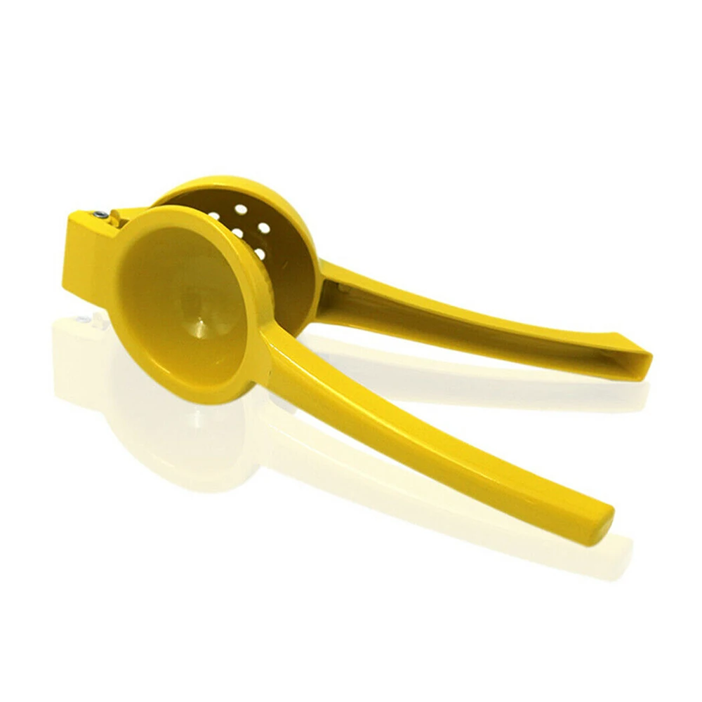 New Lemon Juicer Press Tool Yellow Lemon Squeezer Hand Press Manual Juicer Orange Lime Squeezer Aluminum Alloy Fresh Juice Tools