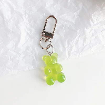9 key chain HUANZHI милый Gummy Bear красочный сладкий очаровательный браслет крутая Длинная цепочка сплав металлическая линия ожерелье для женщин ювелирные изделия Вечерние - Окраска металла: 9 key chain