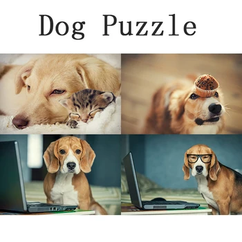 

1000 Pieces Pet dog Jigsaws Picture Assembling Games Educational Toys Puzzle Jigsaw Educational Toys for Children Puzzle Adults