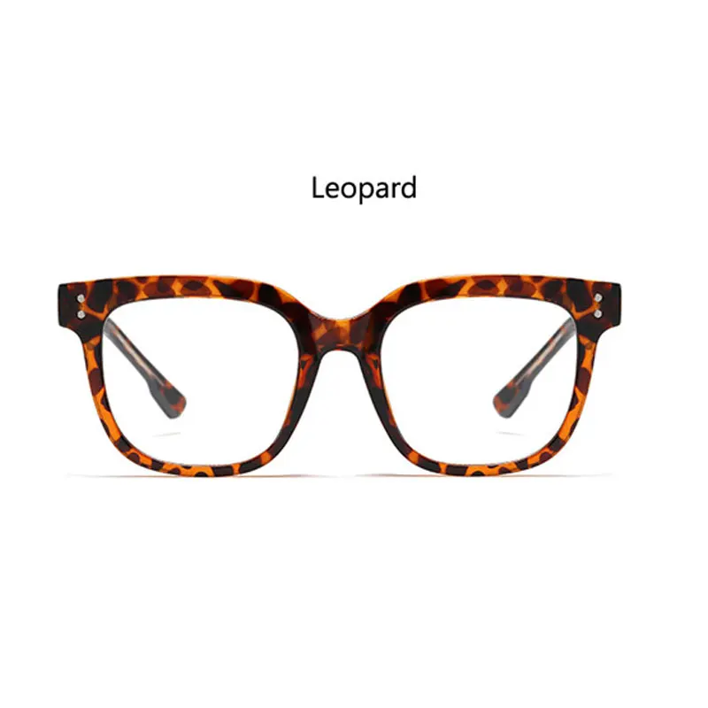 leopard Роскошные Для женщин очки Square Needle оправы для очков TR90 рецептурные линзы Новые оптические очки Для мужчин - Цвет оправы: leopard