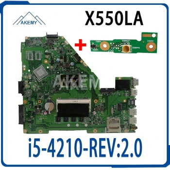 

X550LA Motherboard i5-4210-REV:2.0 For Asus A550L A550LN R510L X550LD laptop Motherboard X550LA Mainboard X550LA Motherboard