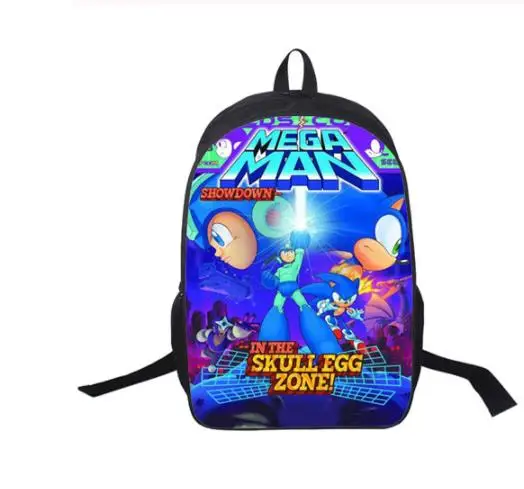 16 дюймов школьные сумки moive Sonic рюкзак boom для студентов школьная сумка для девочек мальчиков рюкзак mochilas индивидуальный заказ - Цвет: Picture color