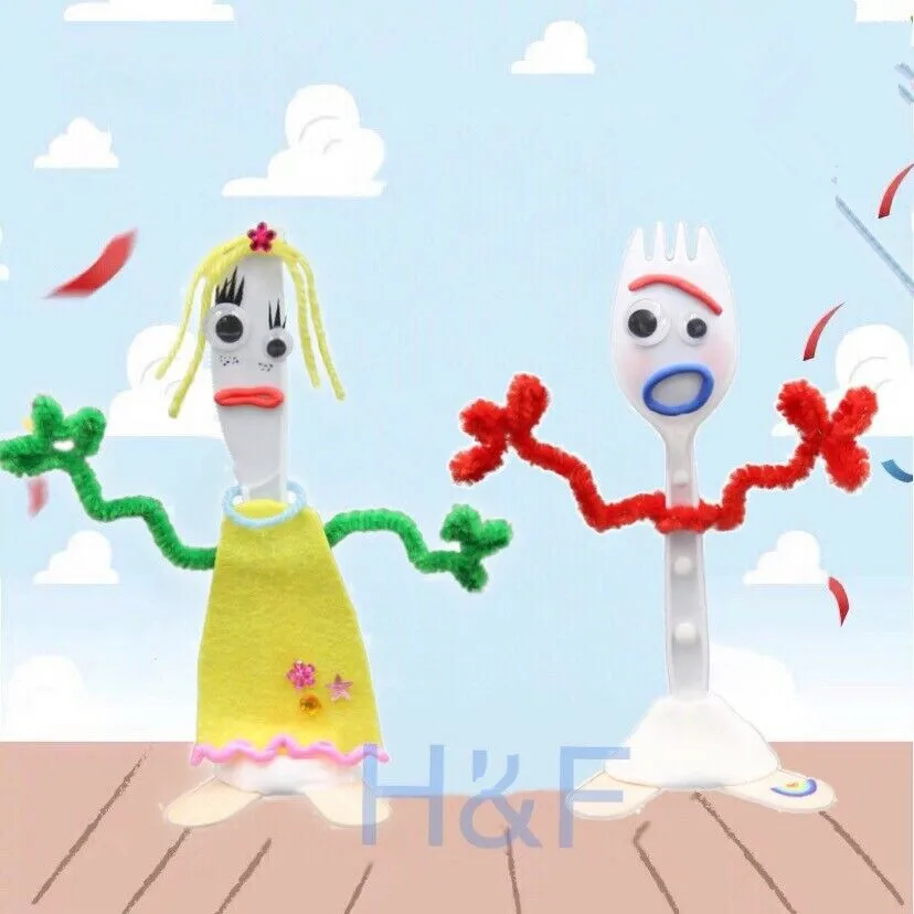 Сделай Сам сделай свой собственный Forky & knife of Toy Story 4 Мультфильм Базз Лайтер Вуди