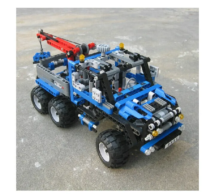 Technic 678 шт. модель дорожного грузовика строительный блок мини литые под давлением