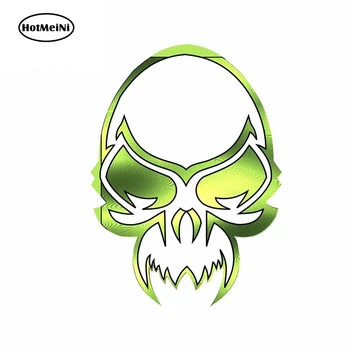

HotMeiNi 13cm x 9.9cm Yellow Skull Car Stying Car Stickers Auto Vinyl Decals Suitable for VAN RV JDM Personality Decoration
