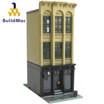 

Buildmoc City House Architecture Villa And Cottage Compatible Lepinng Model Building Blocks Girls Friends Kid Toy for Children