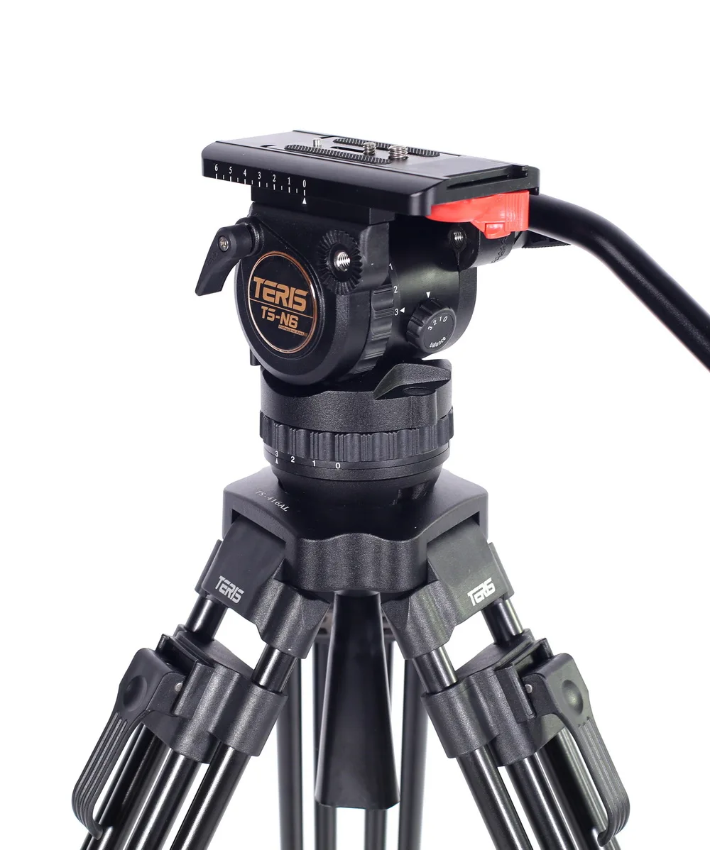 Терис TSN6AL Трикс Камера штатив Трипод с панорамной головкой для TSN6CF Q DSLR