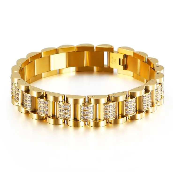 Europe and the United States wind Zircon Crystals Bracelets Watch Link Bracelet Bangles Jewelry | Украшения и аксессуары
