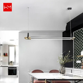 

WANMING Modern LED Pendant Lamp Hanging Pendant Lighting Fixtures Height Adjustable Suspension Luminaire for Dining Room Kitchen