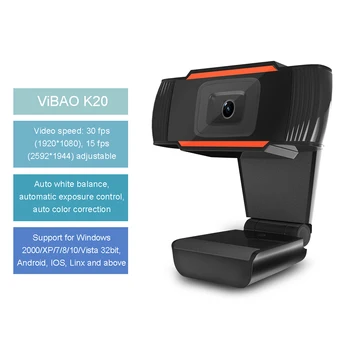 

webcam 4k webcam hd 1080P 500W Pixels USB 2.0 67.9° Horizontal View Angle web camera for computer webcam pc web cam