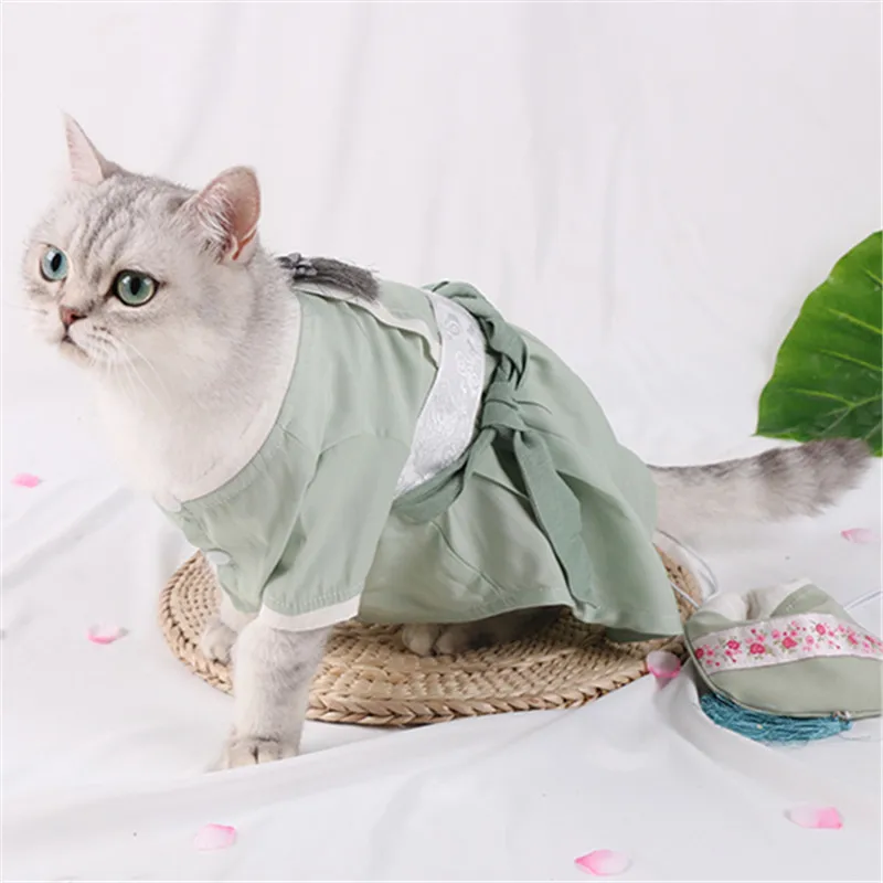 Британский короткошерстный костюм для собак в китайском стиле Одежда для щенка пуделя корги Одежда для собак Прямая поставка