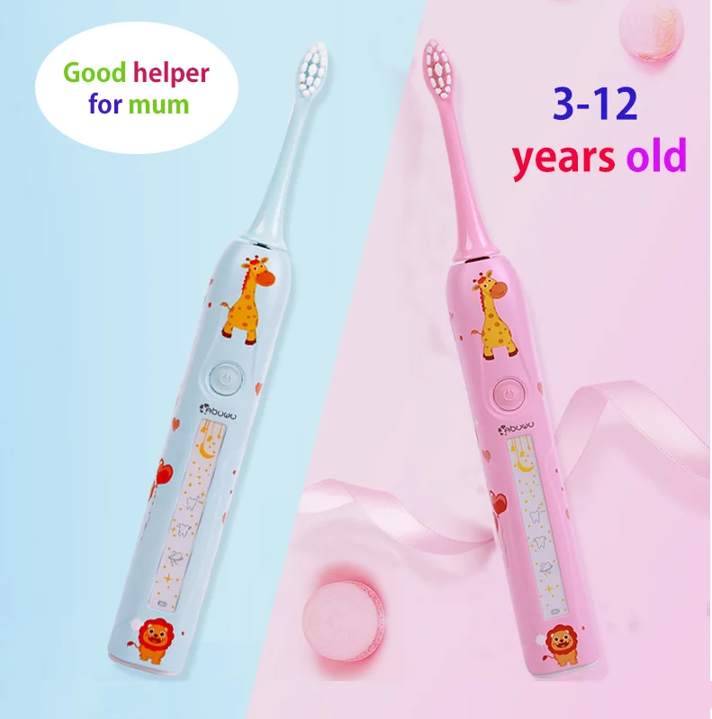

Automatic Kids Sonic Electric Toothbrush 3 Modes Soft Brush head Dental Children Electric Toothbrush Timer USB Charge