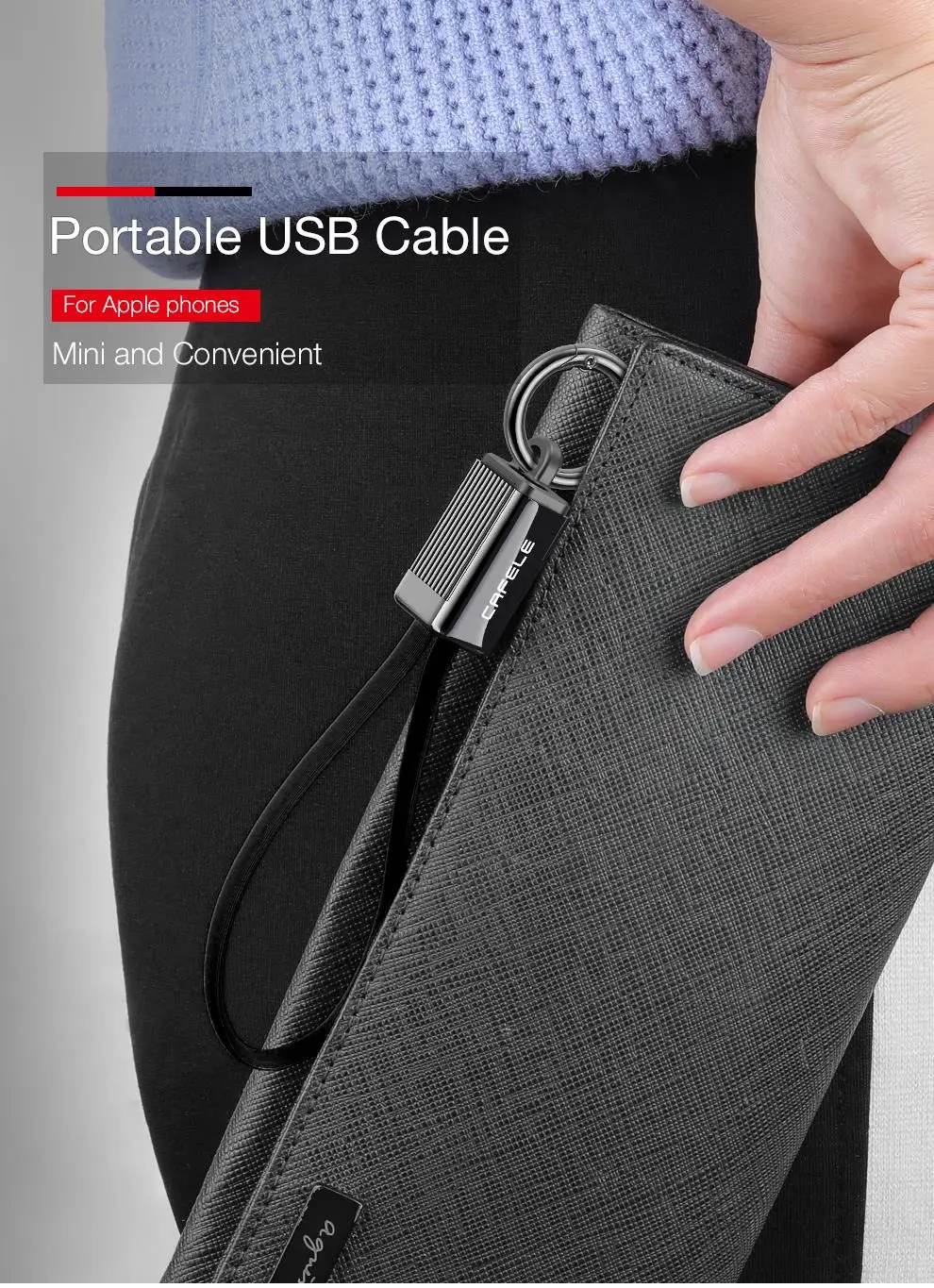 2 в 1 брелок USB кабель для iPhone XS 8 7 6 Мини USB кабель для iPhone 6 7 8 XS Max алюминиевый сплав брелок зарядный кабель