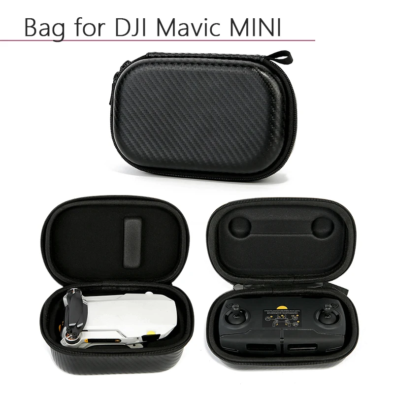 New KSH Portable Waterproof PU Nylon Storage Bag Carrying Case Protective Remote Controller Bag for DJI Mavic Mini Drone Accessories 