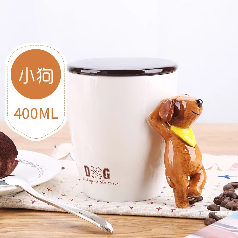 Милая 3d мультяшная кружка, керамическая чашка, кофе, кошка, чай, самоперемешивающаяся кружка, кофе, Tazas De ceramic a Creativas, керамическая кофейная кружка 50mkb31 - Цвет: 5