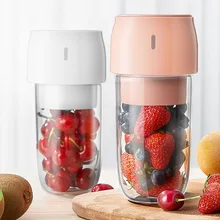 Электрическая для апельсинов соковыжималка портативный стеклянный блендер Беспроводная соковыжималка мини USB подзаряжаемый блендер бутылка для молочного коктейля 2 цвета
