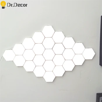 

Nordic LED Hexagon Quantum Light Magnetic Modular Touch Night Lamp Touch Sensor Night Lights Bedroom Indoor Home Deco Luminaries