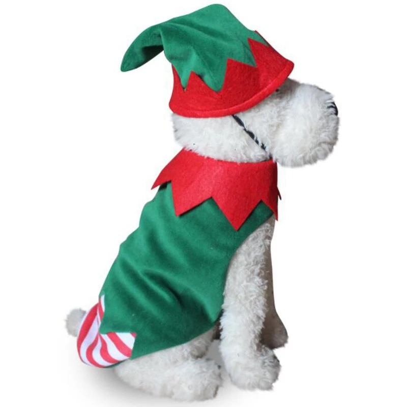 

Pet Soft Clothes Christmas Costume Cute Cartoon Clothes for Small Dog Cloth Costume Dress Xmas Apparel for Kitty Dogs S