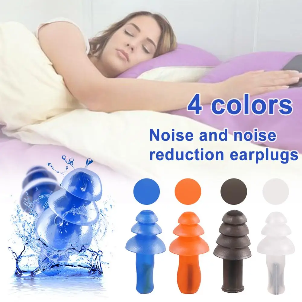 

Tree-shape Spiral Waterproof Earplug Sleeping Travel Study Anti-noise Hearing Protection Noise Reduction Soft Silicone Ear Plugs