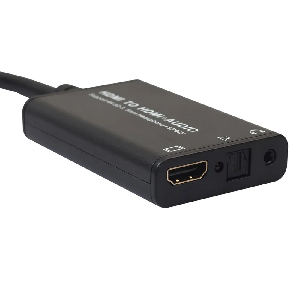 HDMI аудио экстрактор HDMI к HDMI+ 3,5 мм аналоговый аудио с SPDIF экстрактор конвертер Поддержка для ноутбука тв PS4