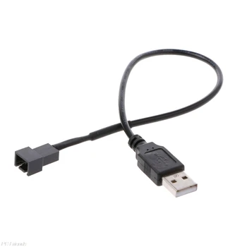 

USB 2.0 A Male To 3-Pin Male Connector Adapter Cable For 5V Computer PC Fan