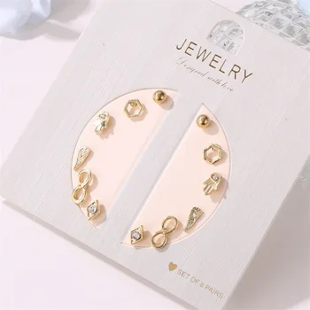 

30 Pairs/lot top quality alloy women fashion earrings luxury jewelry earrings wholesale 201026-117