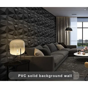 

PVC 3D panel background Wall Panels direct sales 3D wall panels concave-convex relief wall panels