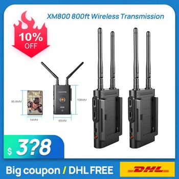 

XM800 800ft Wireless Transmission System Audio Communication HDMI Tablet Phone Monitoring For Camera Photo Studio Photography