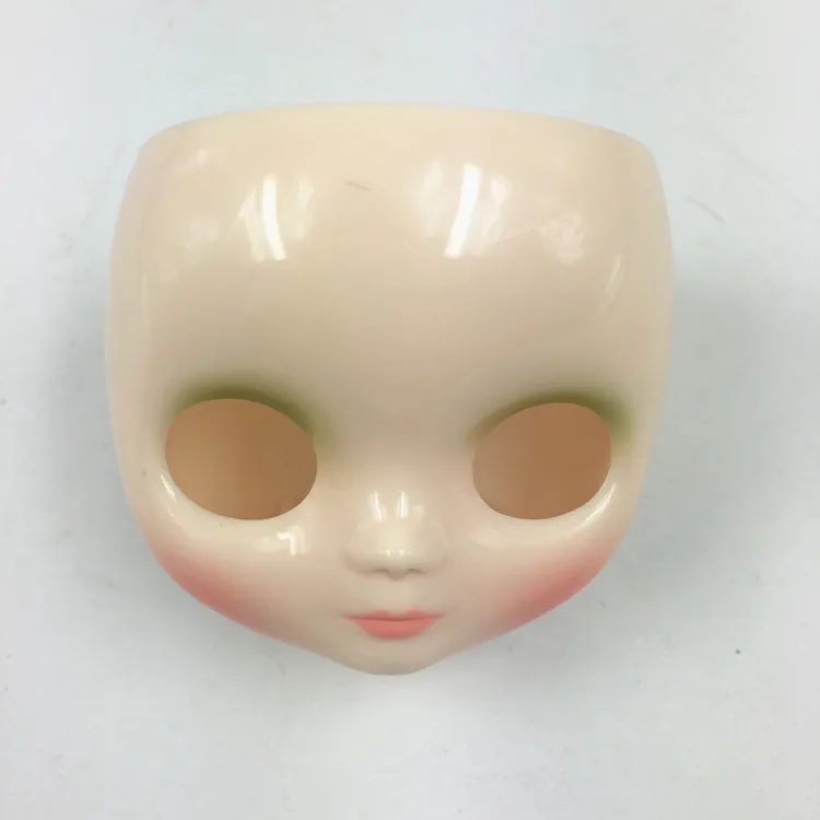 White Faceplate Кукла Middle blyth аксессуары Лицевая панель для тела глаза головы купольные глазки парик волосы, 1/8 куклы игрушки подарок для девочек - Цвет: White Faceplate