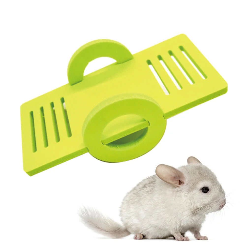 Wood Seesaw for font b Pet b font Hamster Funny Rat Mouse Chinchillas Guinea Pig Small