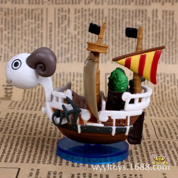 

Anime One Piece a Set of 6-6 Small Merry Vessel Bag Garage Kit Model