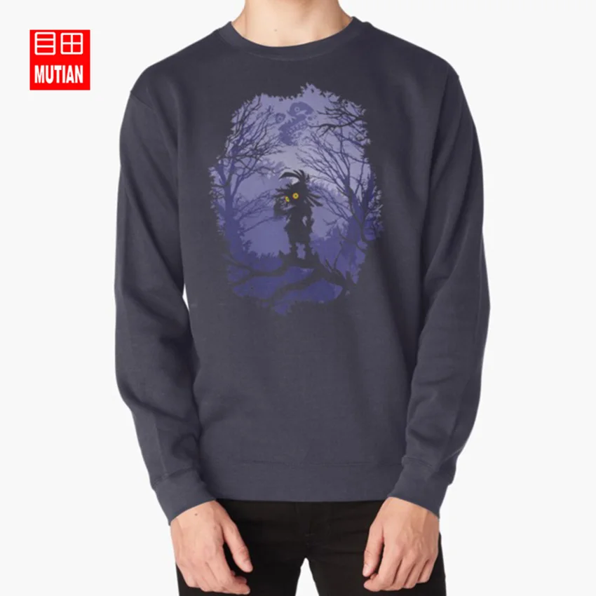 Zelda Majora's Mask Skullkid толстовки majora hyrule zelda link majorasmask majoras ocarina of time majoras mask zelda - Цвет: navy-sweatshirt