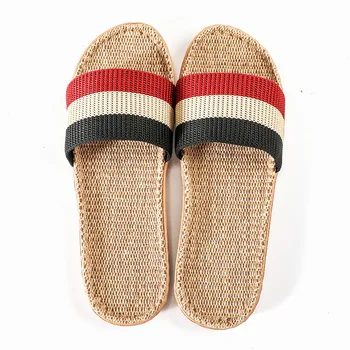 

ladies Summer Flax Slippers Women shoes Casual Linen Slides Multi-style Non-slip hemp Home Slippers Indoor Shoes Female Sandals