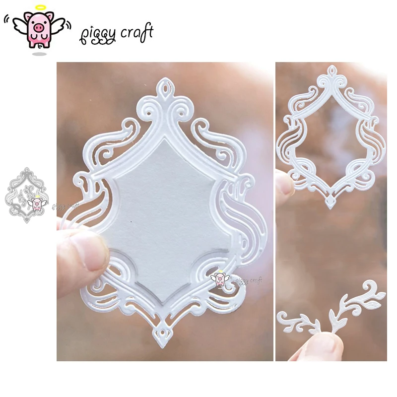 Piggy Craft metal cutting dies cut die mold Irregular flower leaf frame Scrapbook paper craft knife mould blade punch stencils | Дом и сад