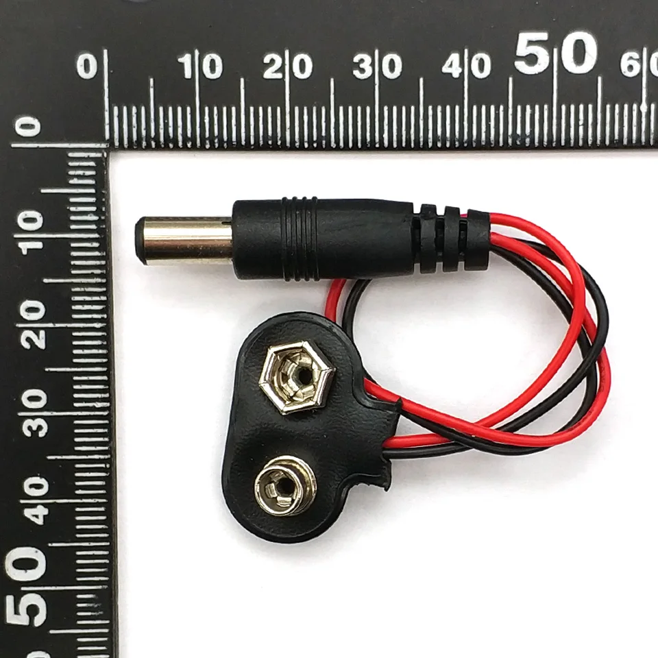 5 шт. DC 5,5*2,1 мм 9 в держатель батарейного отсека 9 В Кнопка питания батарейного отсека для Uno