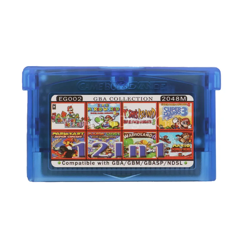 Для Nintendo GBA видеоигры картридж консоль карта коллекция английский язык EG002 12 в