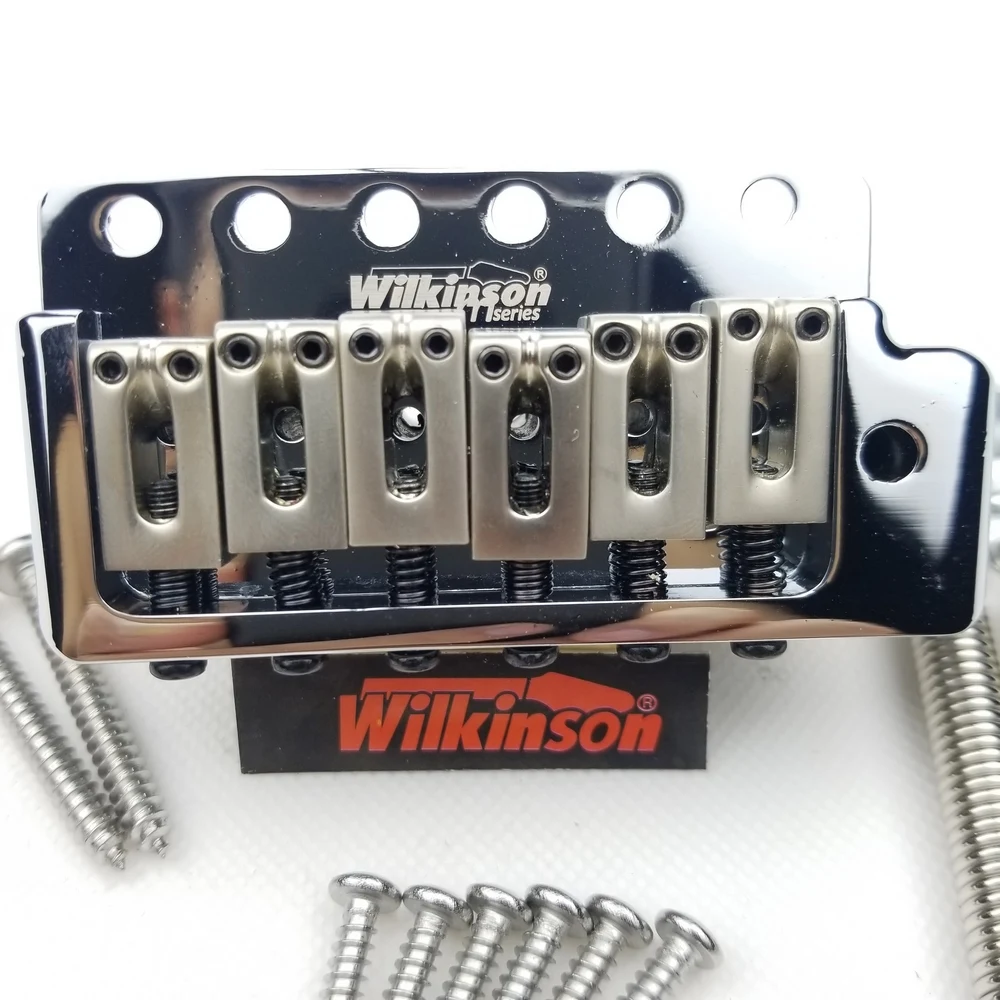 Wilkinson ST Elektrische Gitarre Feste 6 Schrauben Tremolo System Brücke Chrome silber WOV09 – Detail 4