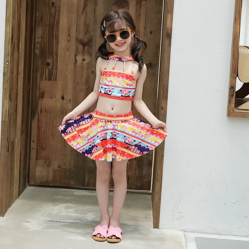 

South Korea 2019 New Style Girls Split Type National Wind Dress-Bathing Suit