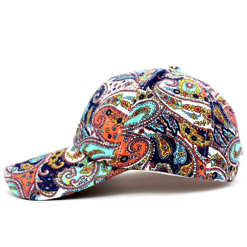 BullsPlus Бейсбол Кепки в богемном стиле хлопковое платье с цветами красивое и Snapback