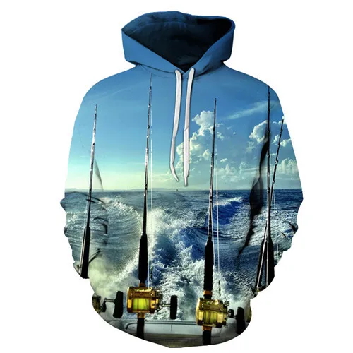 3D Tropical Fish Funny Hoodies For Fishinger Fisher man Men Women Long Sleeve Hoody Sweatshirts Hooded Streetwear fishing Jacket