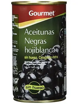 

Gourmet - Aceitunas negras sin hueso - Extra - 150 g - [Pack de 8]